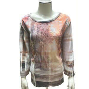 Christopher & Banks XL Scenic Print Top